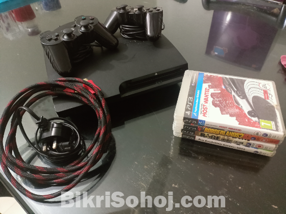 Playstation 3 fat|wired controller|working|